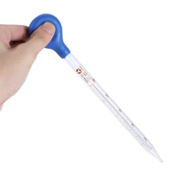 10ml Glass Scale Line Dropper Pipette Lab Dropper Dropping Pipet Blue Rubber Head Pipettors