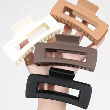 4Pcs Set Women Girls Claw Clips Coffee Black Hair Claw Nonslip Crab Hairpins Barrette Fashion Hair Accessories Gifts