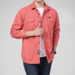 kf-S956ae58cad3d44d181e009c4dddba1aaj-100-Cotton-Men-s-Shirt-Solid-Color-Multi-Pocket-High-Quality-Cargo-Shirts-Fashion-Outdoor-Casual
