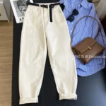 kf-S42fe230821cd4adba16d2e33d56ddcafG-White-Harajuku-Jeans-Women-s-Loose-fit-Straight-leg-Autumn-Collection-2024-New-High-waisted-Slimming
