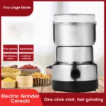 Electric Grinder Kitchen Cereal Nuts Beans Spices Grains Grinder Machine Four Edged Blade Multifunctional Home Coffee Grinder