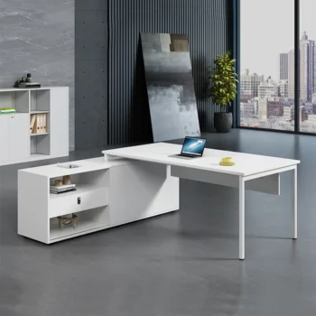 Simple Table Desk Organizer L Shaped Conference Tables Computer Home Office Study Reading Desks Executive Writing Work Corner