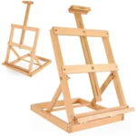 Foldable Artist Easel Stand Wood Solid Beech Portable Collapsible Painting Wooden Easel Painting Drawing Canvas Sketchbook