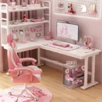 kf-S932322028eeb4f8c83c3e9ca99ef47f4C-Office-Furniture-Corner-Desktop-Computer-Desk-Pink-Gaming-Desk-Girls-Study-Desk-Bookshelf-Integrated-Carbon-Fiber