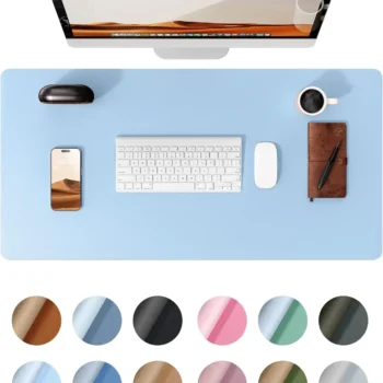 Office Desk Mat,Non-Slip PU Leather Desk Blotter, Computer Desk Pad, Waterproof Desk Writing Pad for Office and Home 60cm x 35cm