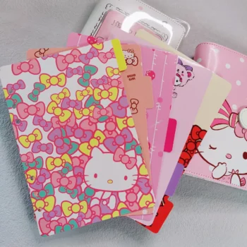 A5 A6 Cat Paper Index Divider 6 Holes For Binder Planner Notebook Stationery Notebook Paper Divider Accessories