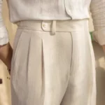 kf-S5ba4f94b1b6945cb8eb4453b0f016262w-Seersucker-Naples-Suit-Trousers-Mens-British-Stylish-High-waisted-Belt-Design-Straight-Pants-Summer-Slim-Business