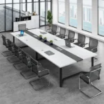 4.5m Large Conference table executive Office Furniture Boardroom Meeting Room tables and chairs set for Business Hotel Training