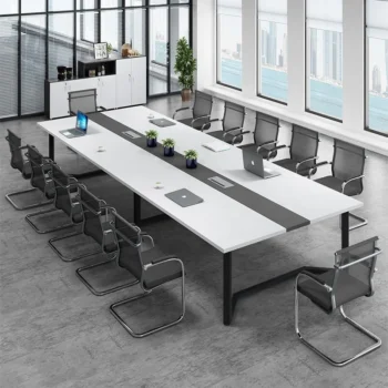 4.5m Large Conference table executive Office Furniture Boardroom Meeting Room tables and chairs set for Business Hotel Training