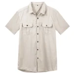 kf-Saa2270bcc3f54e76bd770eecfb102361q-2024-Summer-New-Fashion-Men-Short-Sleeve-Solid-Color-Safari-Shirt-Casual-Cargo-Work-100-Cotton
