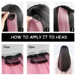 kf-S1f28ea91ab3442008729ab1ae8305f3aJ-22-Straight-Rainbow-Clip-In-Hair-One-Piece-For-Kids-Colored-Fake-Hair-Extensions-Synthetic-Clip