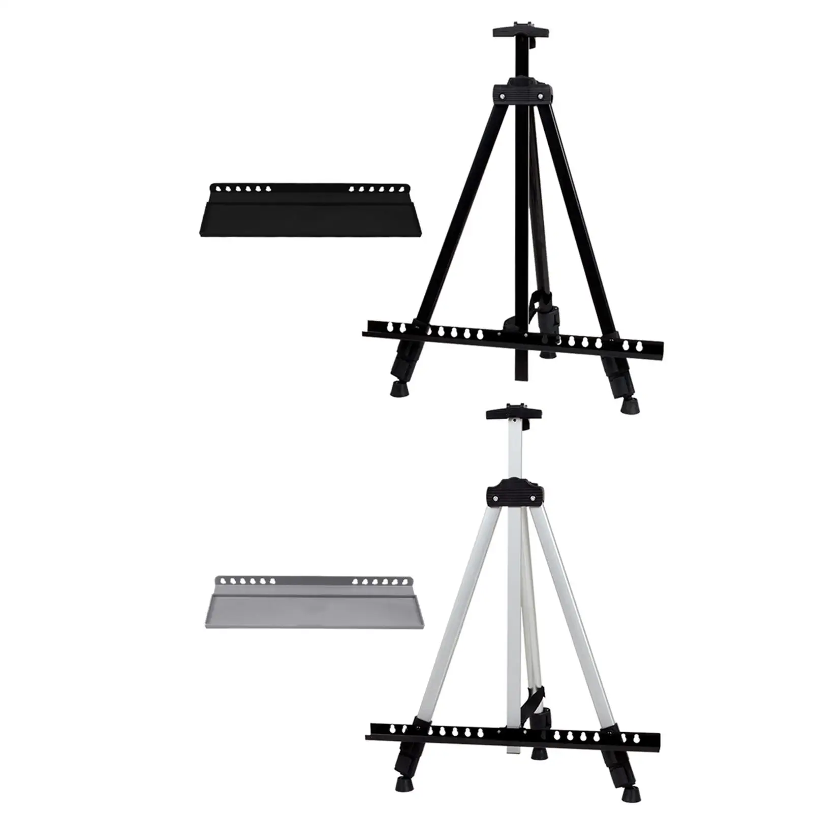  Folding Easel Sturdy Aluminum Folding for Painting Displaying Canvases