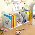 Children's Desktop Bookshelf Book Magazine Bookends Books Stand Holder Bookshelf Desktop Storage Organizer Shelf