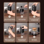 kf-S75e2796edba94e6d89b7fda49b9f23c28-Autostop-Coffee-Grinder-Charged-Professional-Stronger-Adjustable-SUS-Core-Grinding-Machine-Portable-Vacation-Travel-Cafe-Grinder