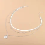 kf-S2c6b6129a321459f8adf014870c7d048T-925-Sterling-Silver-Three-Layer-Round-Necklace-Simple-Snake-Chain-Charm-Ball-Chain-Party-Gift-For