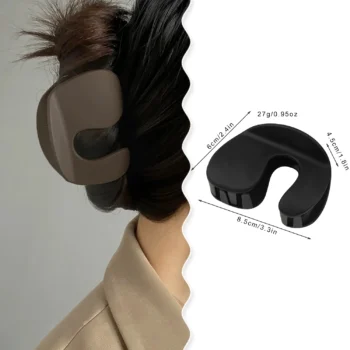 Simple Retro Geometric Frosted Hairpin Fashion Shark Hair Claw French Popular Claw Clip Women's Hair Accessories Wholesale