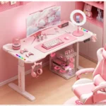 kf-S74165d19856743c8b8a48b5dd234030bc-New-Pink-Computer-Desk-for-Gaming-Room-Smart-Lifting-Carbon-Fiber-Desks-Light-Luxury-Creative-Design