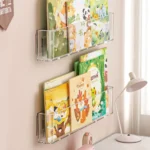 kf-S11866a88e9074839bdf97e1b9dc90cabW-Acrylic-Picture-Book-Display-Stand-Bookshelf-Children-s-Wall-Behind-The-Door-Reading-Transparent-Magazine-Storage