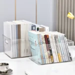 Book storage box Transparent children's picture books Storage and organization box Desktop book storage artifact