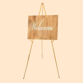 Easy Storage Art Easel with Clip Wedding Sign White Easel Stand Solid Metal Display Stand School Use