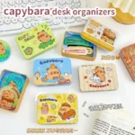 card holder clamp holder paper clips dispenser aesthetic clips holder office gadgets Storage desk Organizers Photocard holder