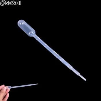High Quality 100PCS 1ml Disposable Plastic Eye Dropper Set Transfer Graduated Pipettes Chemistry Lab Supplies