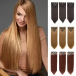 16 card seven piece clip hair wig set for foreign trade in Europe and America, fashionable hair extensions and wigs Clip hair