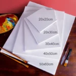 kf-Sceba52691702460f8aecb61c80a55e13e-Pack-of-4-White-Blank-Square-Artist-Canvas-Wooden-Board-Frame-Cotton-Artist-Canvas-Boards-for