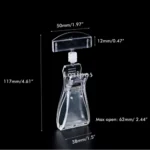 kf-S1492de86d34e4229a5dce11d207cd590X-Large-Size-Fit-Dia-62mm-Tube-Clip-Pop-Plastic-Swivel-Clip-Sign-Ticket-Name-Card-Display