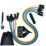 11Pcs Resistance Bands Set Yoga Exercise Fitness Band Rubber Loop Tube Bands Gym Fitness Exercise Training Pilates Tension Rope