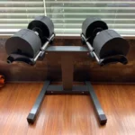 36KG Dumbbell Set With Stand Adjustable Weightlifting Fitness Dumbbells Door To Door