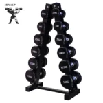MIYAUP Gymnasium Professional Fitness Equipment Home 2.5-30kg Various Specifications Rubberized Dumbbells
