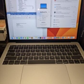 2017 Macbook Pro 13in - i7, 8gb Ram, 500gb Ssd -- A Grade w/ MS Office 2019