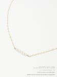 Dainty Gold Quartz Bar, April Birthstone Necklace, Necklaces For Women, Minimalist Necklace, Birthstone Bar Necklace | April Necklace