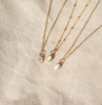 Dainty Gemstone Necklace | Gold Opal Necklace | Moonstone Necklace | Turquoise Necklace | Birthstone Necklace