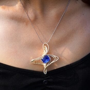 Handmade Cosmic Planet Crystal Necklace,Wire-Wrapped Universe Pendant,Spiritual Healing Jewelry,Space-Themed Gift,Boho Celestial Necklace