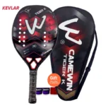 Camewin Racket Tennis Female Professional Paddle 2024 Carbon Racket Beach Tennis Fiber Paddle Mens Paddle Shovel Tennis Bag