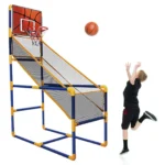 Basketball Stands Height Adjustable Kids Basketball Goal Hoop Toy Set Basketball For Boys Training Practice Accessories
