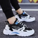 Big Size Chunky Height Man Sneakers Women Sport Shoes Man Running Shoes Men Sports Shoes for Boys Black Blue White Toning D-753