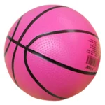Mini Inflatable Basketball Sport Ball Toy Kids Gift-Rose Red