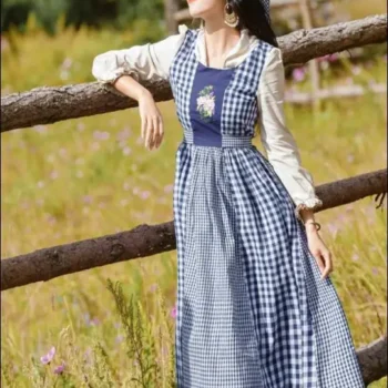 Lolita Dress European Retro Pastoral Style Costume Girl Palace Princess Dress