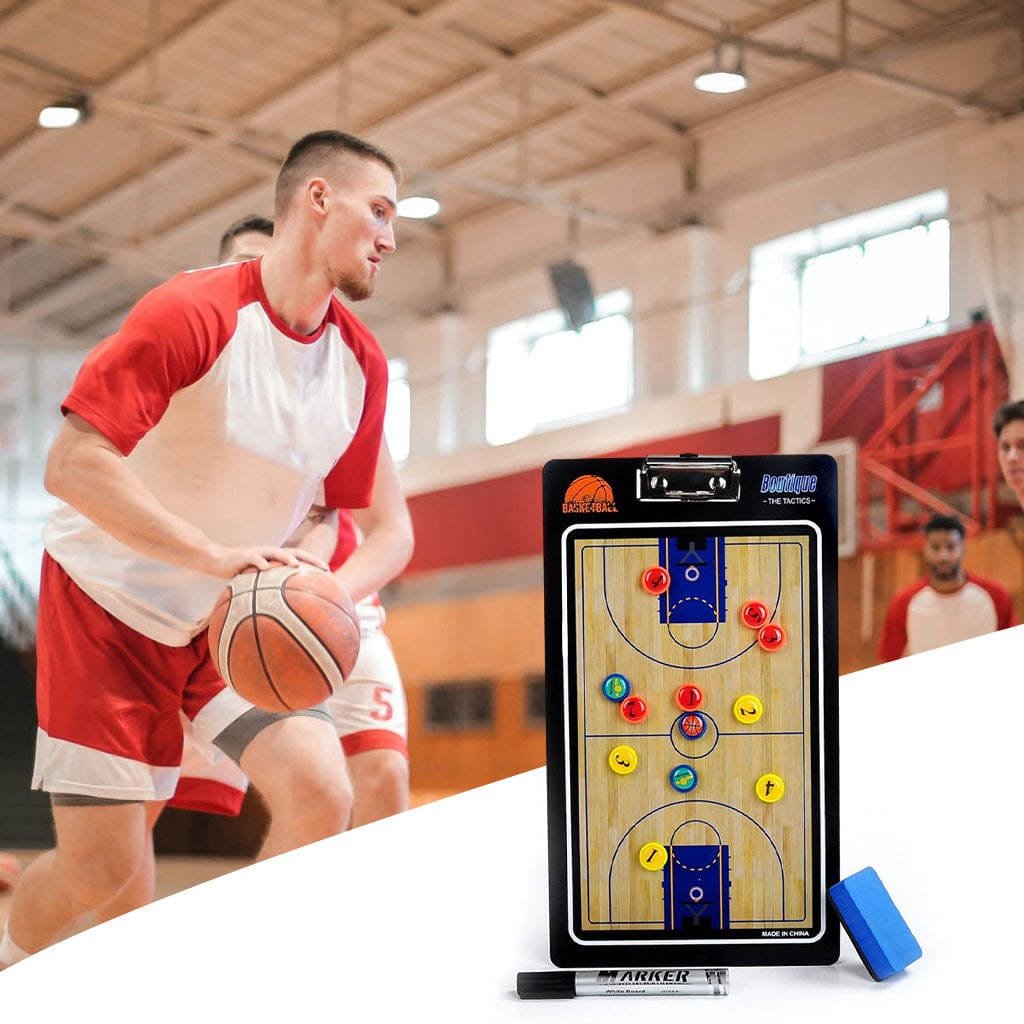 Portable Basketball Coaching Board coaches Tactical Board Foldable Magnetic Tactic Training Clipboard