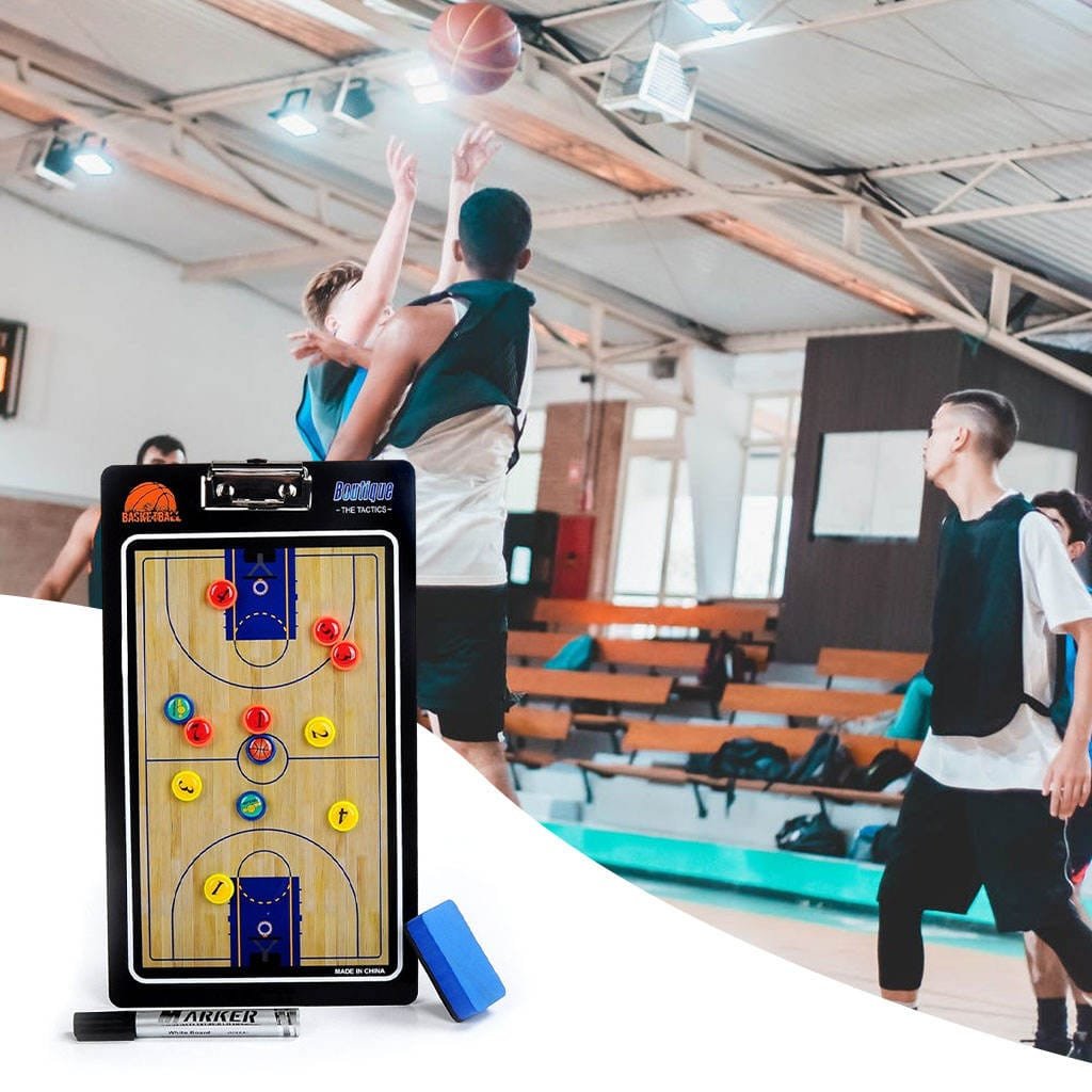 Portable Basketball Coaching Board coaches Tactical Board Foldable Magnetic Tactic Training Clipboard