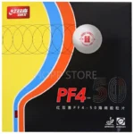 New DHS PF4-50 Table Tennis Rubber (Hurricane 3-50 No.50 High Elastic Red Sponge) Original DHS PF4 -50 Ping Pong Sponge