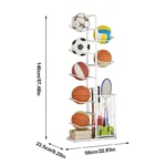 kf-S43bf04dec87047c19a723da1e662c515x-Ball-Storage-Rack-Vertical-Ball-Holder-Storage-Rack-Sports-Ball-Storage-Stand-with-Basket-Garage-Organizer