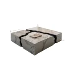 Natural marble coffee table 2024 new high-end Italian minimalist light luxury special-shaped large tea machine