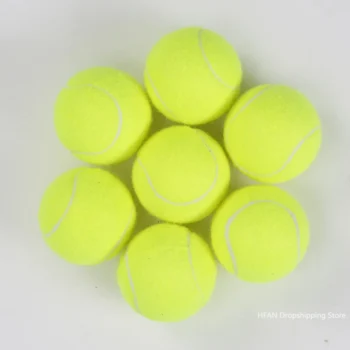 1PC High Elasticity Tennis Professional Tennis Training Game Ball Outdoor Dogs Bite Chase and Chomp 64mm Tennis Ball