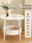 End table modern simple home sofa coffee table cream style living room mobile small coffee table mesas de centro para sala