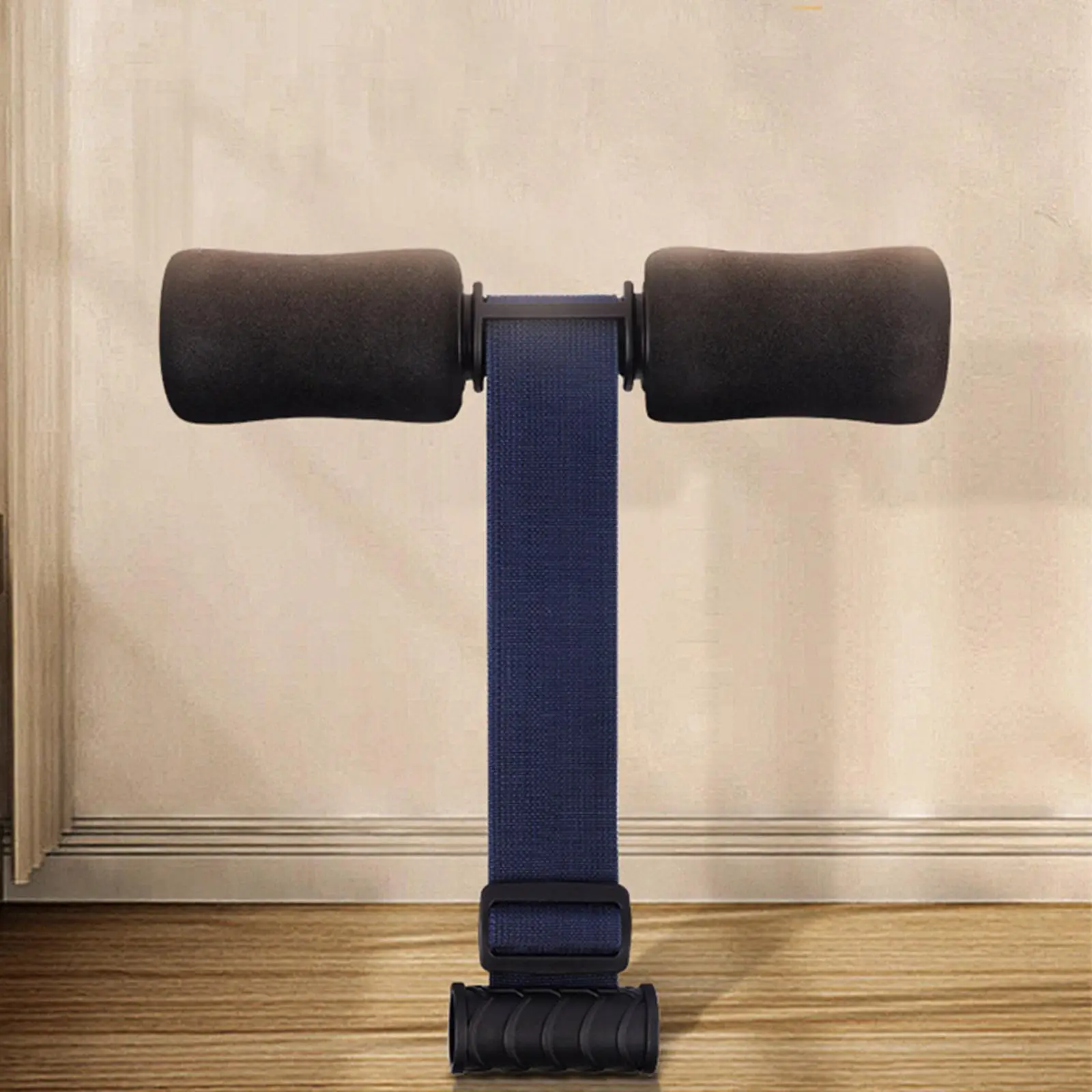 Portable Nordic Hamstring Curl Strap Stretching Sit Padded Ankle Bar Abdominal Workout for Home Exercise Training