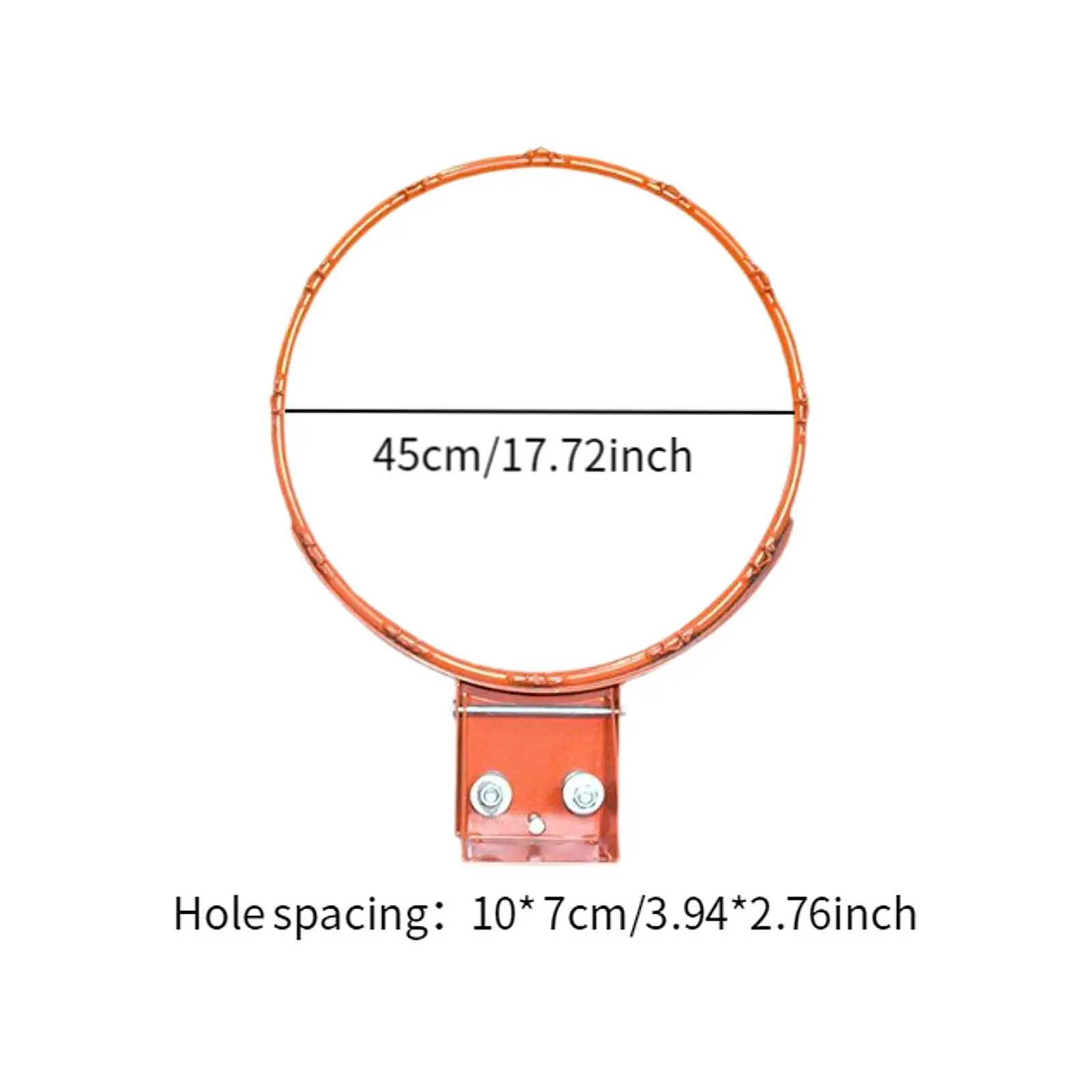 18 inch Basketball Rim Men Women Beginner Portable Supplies Standard Basketball